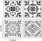 9-Pack Large Mandala Stencils (12x12 in) – Reusable Painting Templates for DIY Crafts on Floors, Walls, Fabric, Wood, Tiles, Furniture & Home Decor